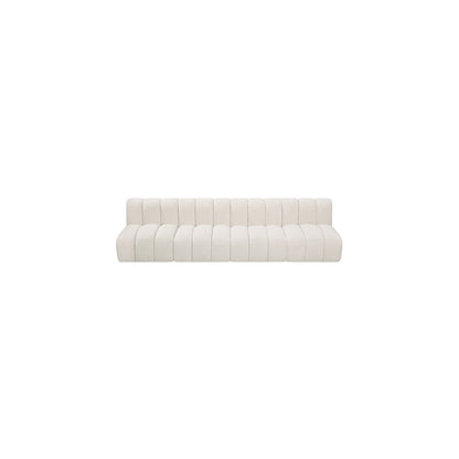 Arc Cream Boucle Fabric Modular Sofa