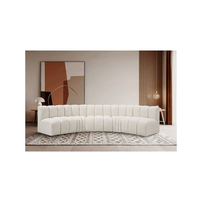 Arc Cream Boucle Fabric Modular Sofa