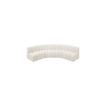 Arc Cream Boucle Fabric Modular Sofa
