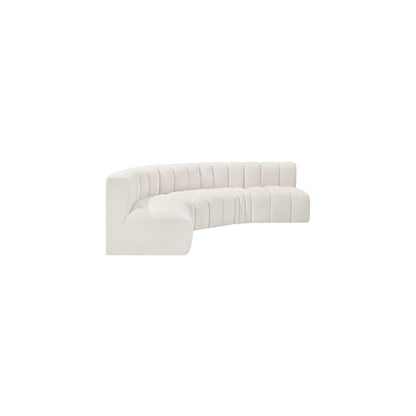 Arc Cream Boucle Fabric Modular Sofa