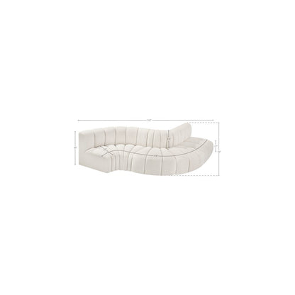 Arc Cream Boucle Fabric Modular Sofa