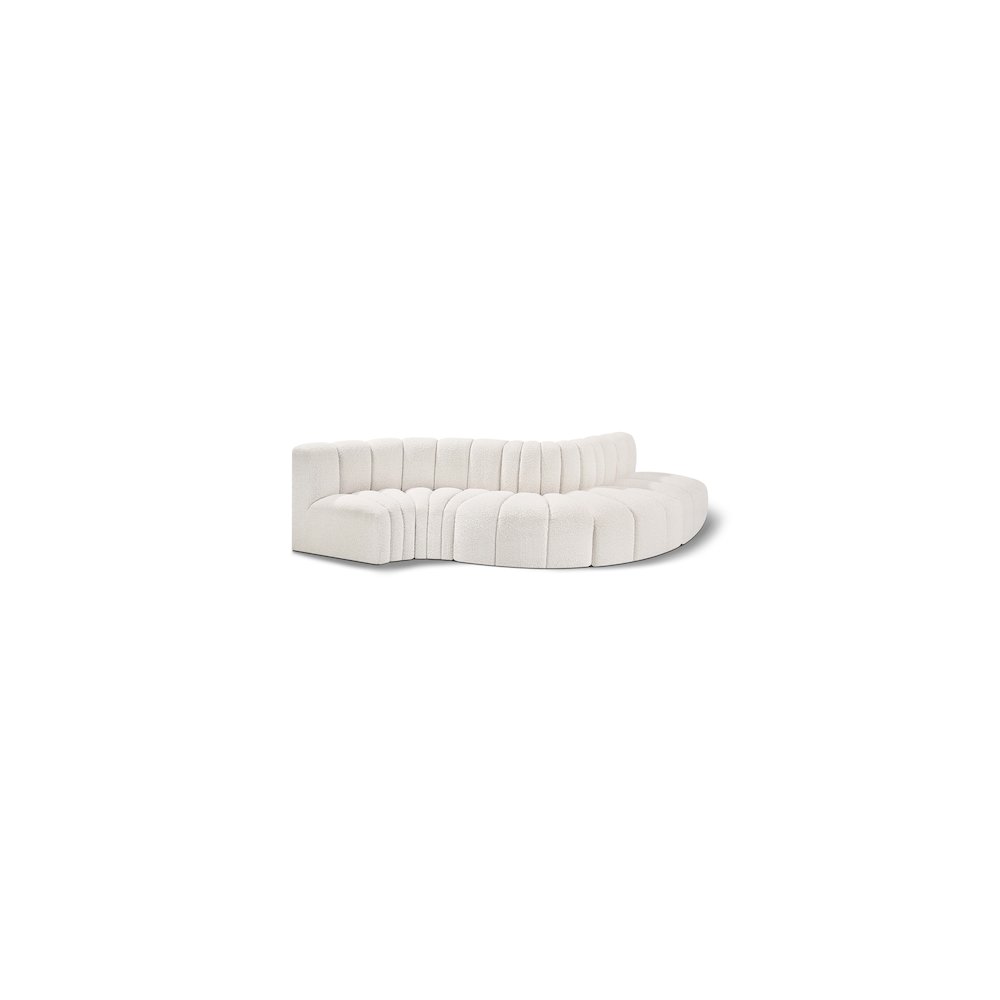 Arc Cream Boucle Fabric Modular Sofa
