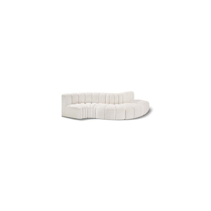 Arc Cream Boucle Fabric Modular Sofa
