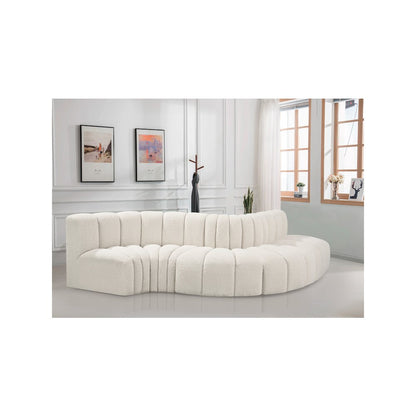 Arc Cream Boucle Fabric Modular Sofa