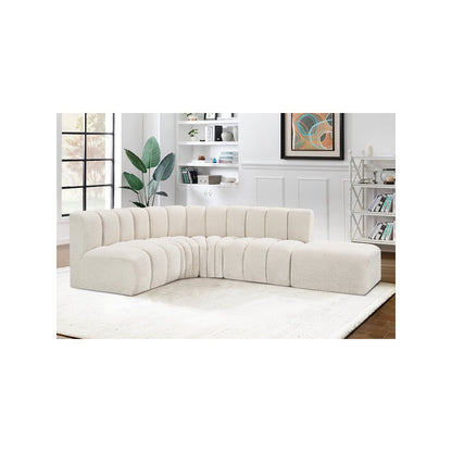 Arc Cream Boucle Fabric Modular Sofa