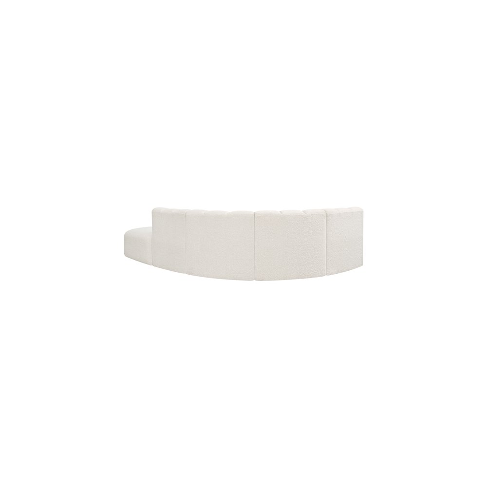 Arc Cream Boucle Fabric Modular Sofa