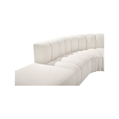 Arc Cream Boucle Fabric Modular Sofa