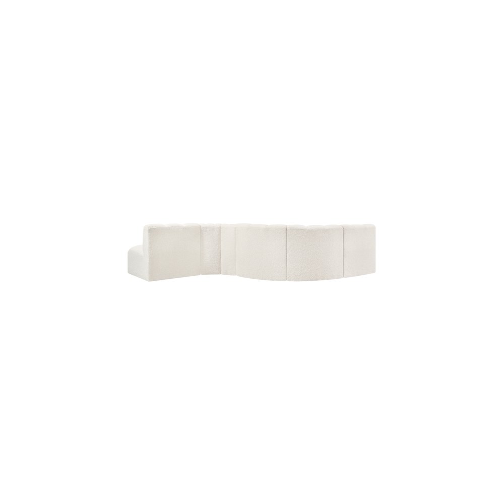 Arc Cream Boucle Fabric Modular Sofa