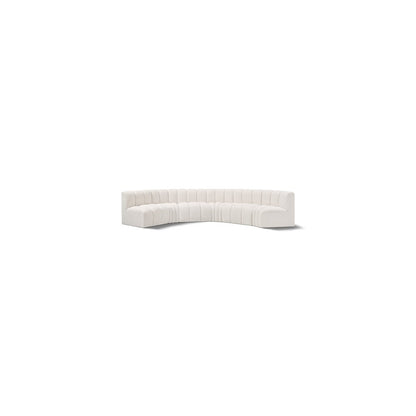Arc Cream Boucle Fabric Modular Sofa