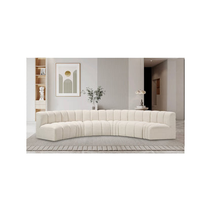 Arc Cream Boucle Fabric Modular Sofa
