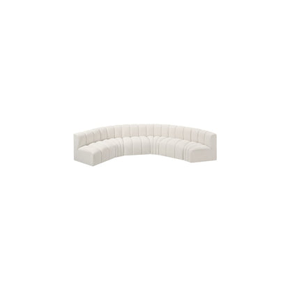 Arc Cream Boucle Fabric Modular Sofa