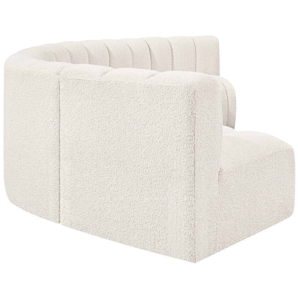 Arc Cream Boucle Fabric Modular Sofa