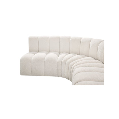 Arc Cream Boucle Fabric Modular Sofa