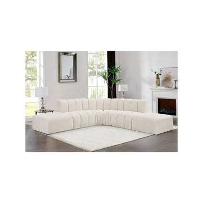 Arc Cream Boucle Fabric Modular Sofa