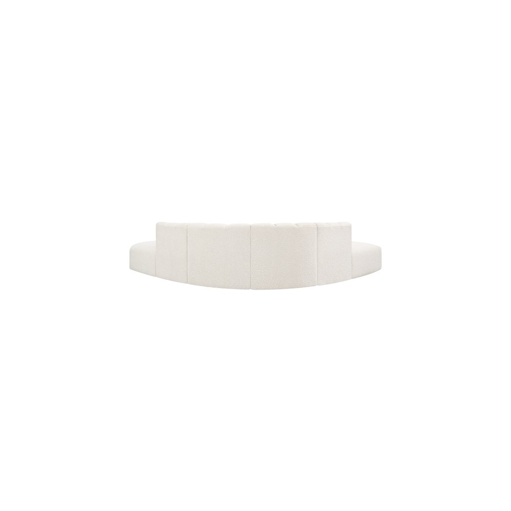 Arc Cream Boucle Fabric Modular Sofa
