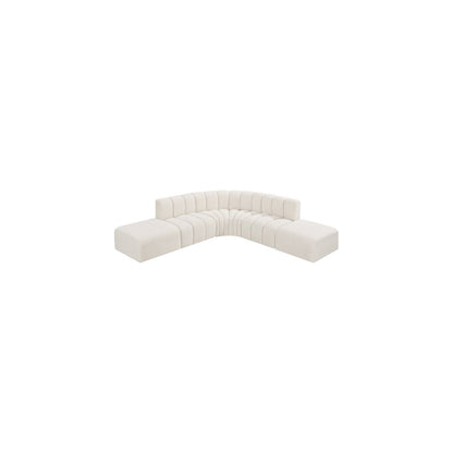 Arc Cream Boucle Fabric Modular Sofa