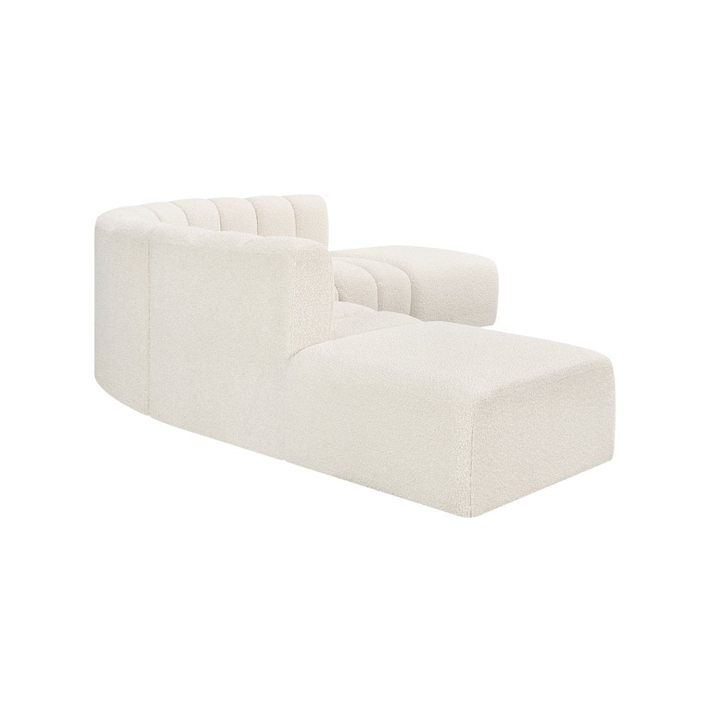 Arc Cream Boucle Fabric Modular Sofa