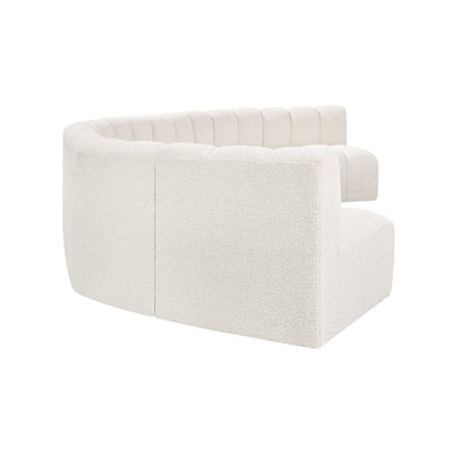 Arc Cream Boucle Fabric Modular Sofa