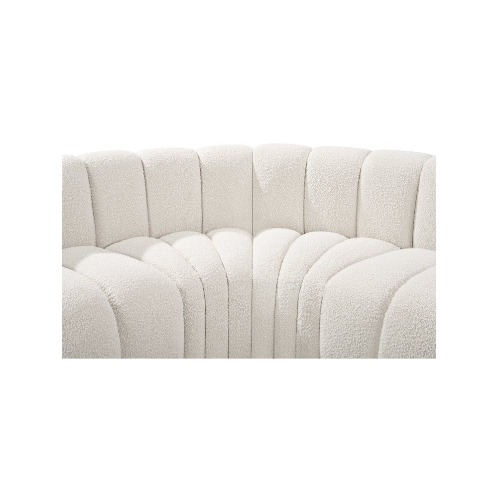 Arc Cream Boucle Fabric Modular Sofa