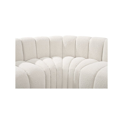Arc Cream Boucle Fabric Modular Sofa