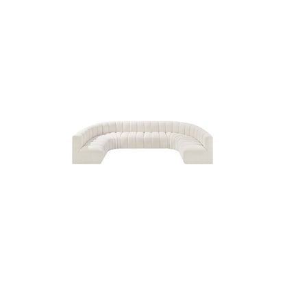 Arc Cream Boucle Fabric Modular Sofa