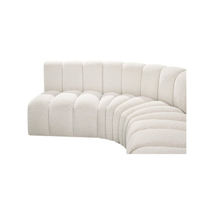Arc Cream Boucle Fabric Modular Sofa