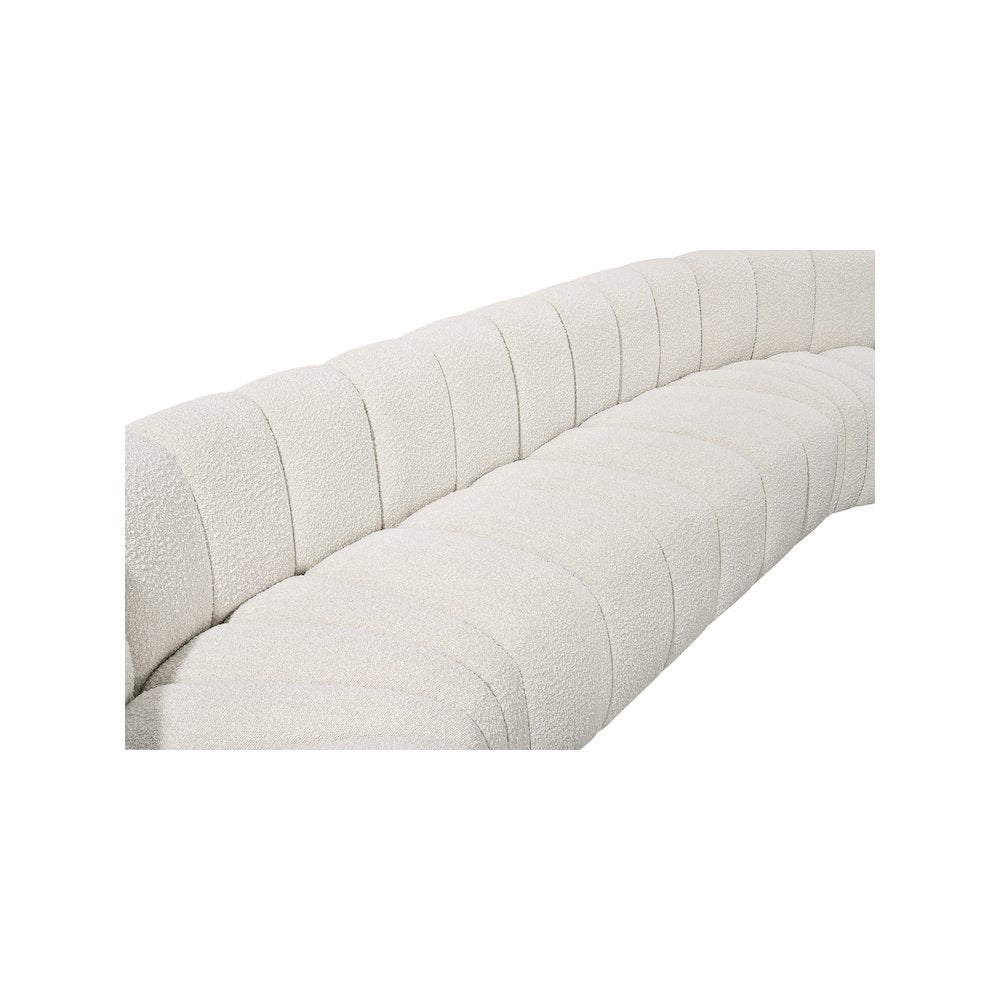 Arc Cream Boucle Fabric Modular Sofa