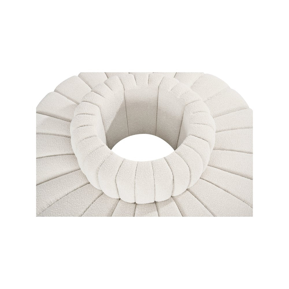 Arc Cream Boucle Fabric Modular Sofa