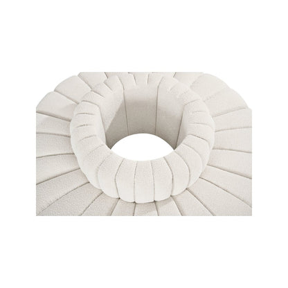 Arc Cream Boucle Fabric Modular Sofa