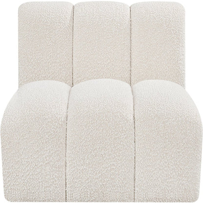 Arc Cream Boucle Fabric Straight Chair
