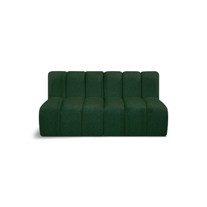 Arc Green Boucle Fabric Modular Sofa
