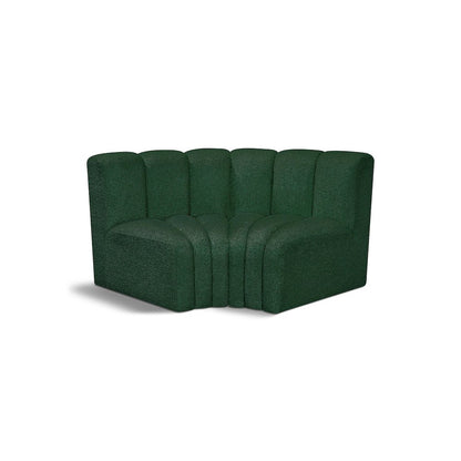 Arc Green Boucle Fabric Modular Sofa