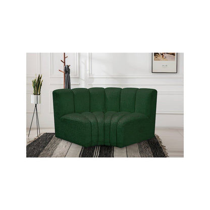 Arc Green Boucle Fabric Modular Sofa