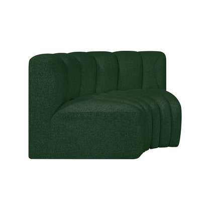 Arc Green Boucle Fabric Modular Sofa