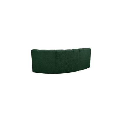 Arc Green Boucle Fabric Modular Sofa