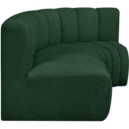 Arc Green Boucle Fabric Modular Sofa