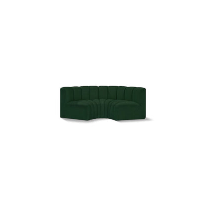 Arc Green Boucle Fabric Modular Sofa