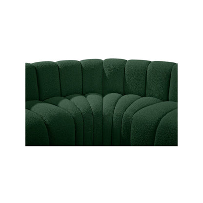 Arc Green Boucle Fabric Modular Sofa