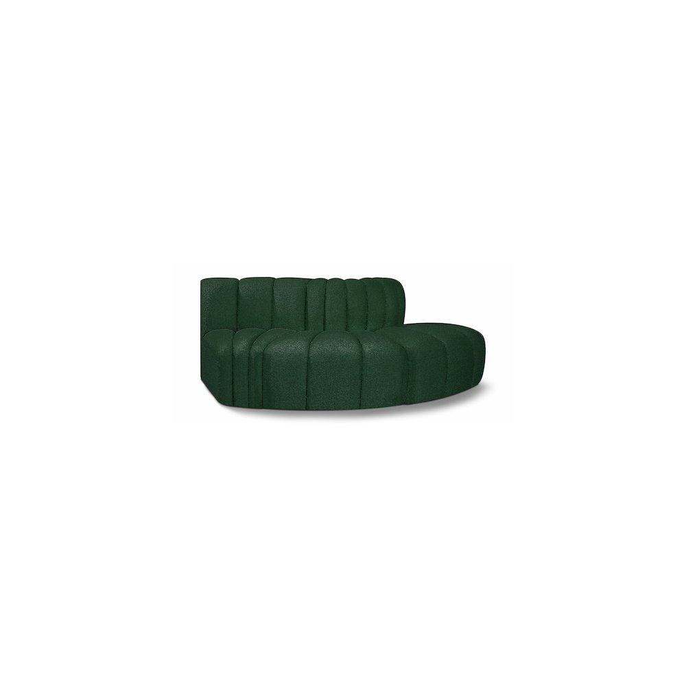 Arc Green Boucle Fabric Modular Sofa