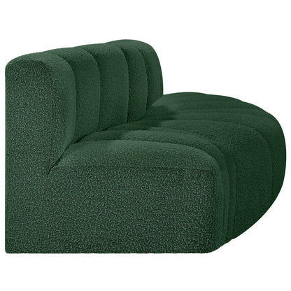 Arc Green Boucle Fabric Modular Sofa