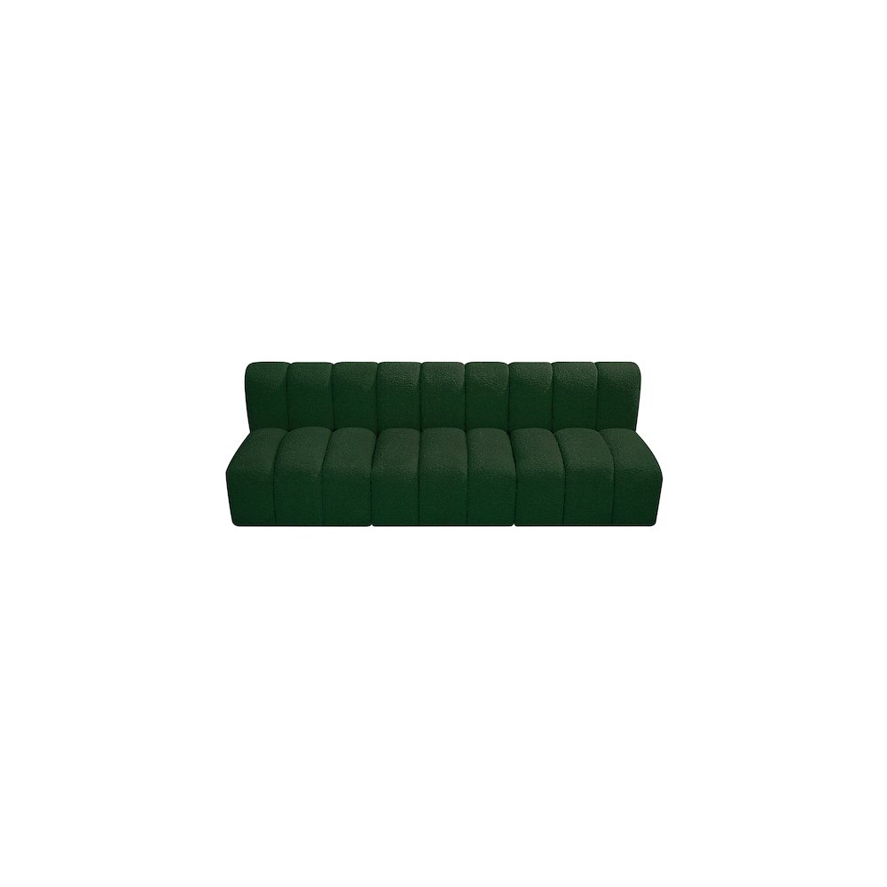 Arc Green Boucle Fabric Modular Sofa
