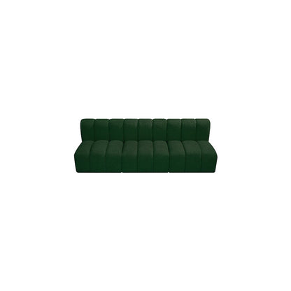 Arc Green Boucle Fabric Modular Sofa