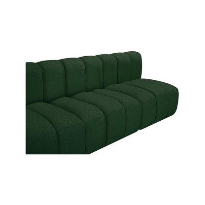 Arc Green Boucle Fabric Modular Sofa