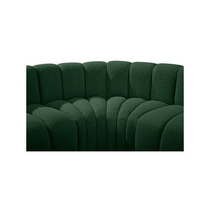 Arc Green Boucle Fabric Modular Sofa