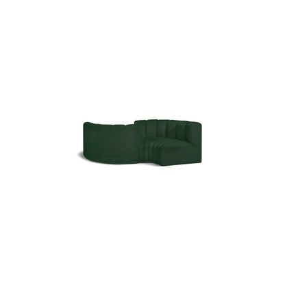 Arc Green Boucle Fabric Modular Sofa