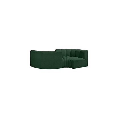 Arc Green Boucle Fabric Modular Sofa