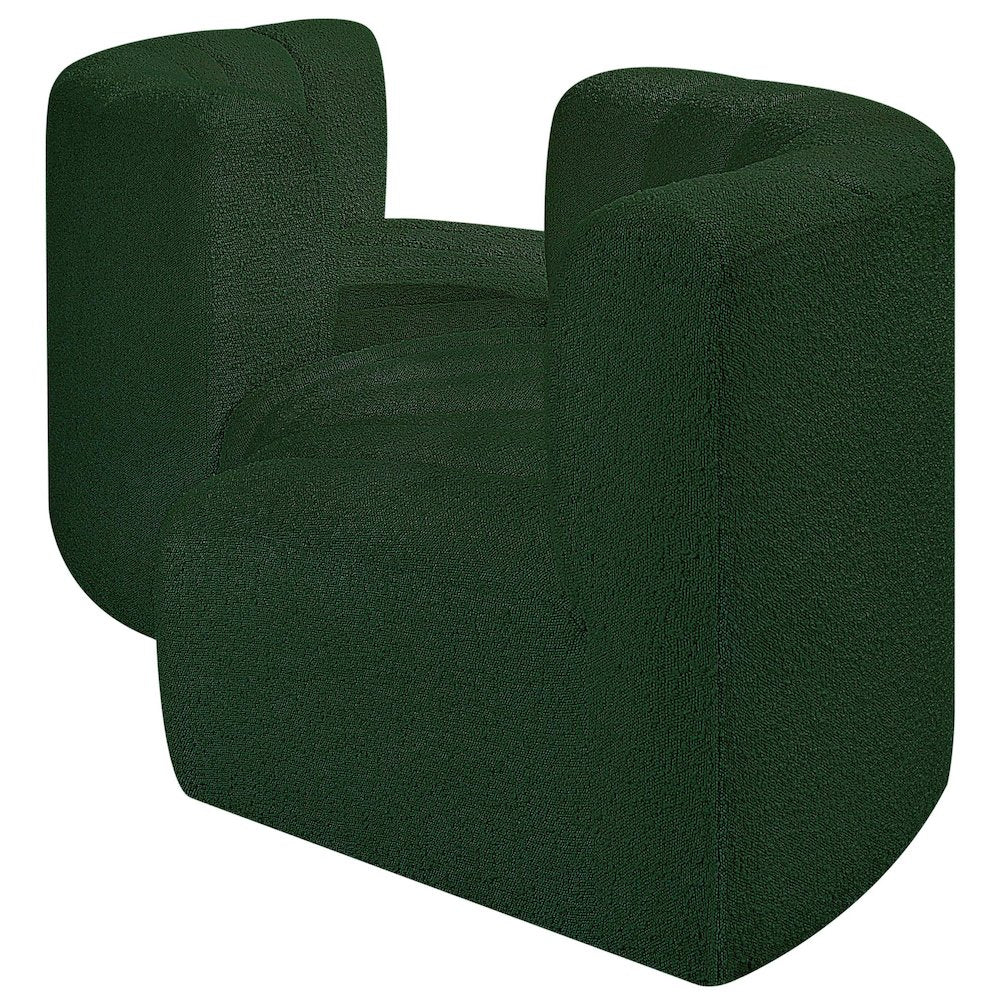Arc Green Boucle Fabric Modular Sofa