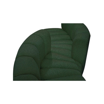 Arc Green Boucle Fabric Modular Sofa