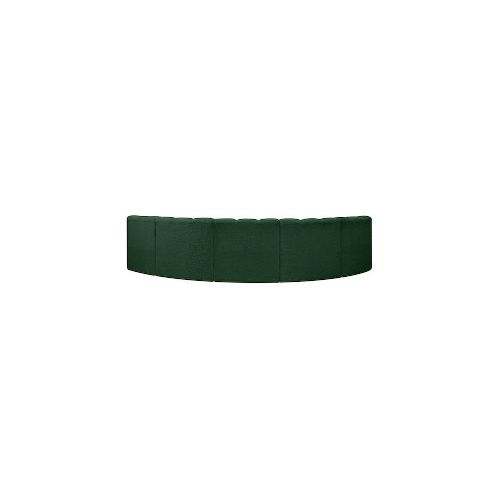 Arc Green Boucle Fabric Modular Sofa