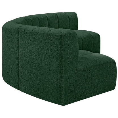 Arc Green Boucle Fabric Modular Sofa